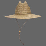 OTTO CAP Straw Lifeguard Hat w/ Adjustable Cord